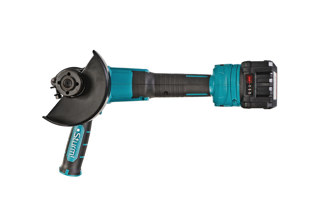 CAG18125BLE  УШМ аккумуляторная б/щ Sturm!, 18В, 1BatterySystem, 125мм, плавн пуск, 1х4Ач,кейс