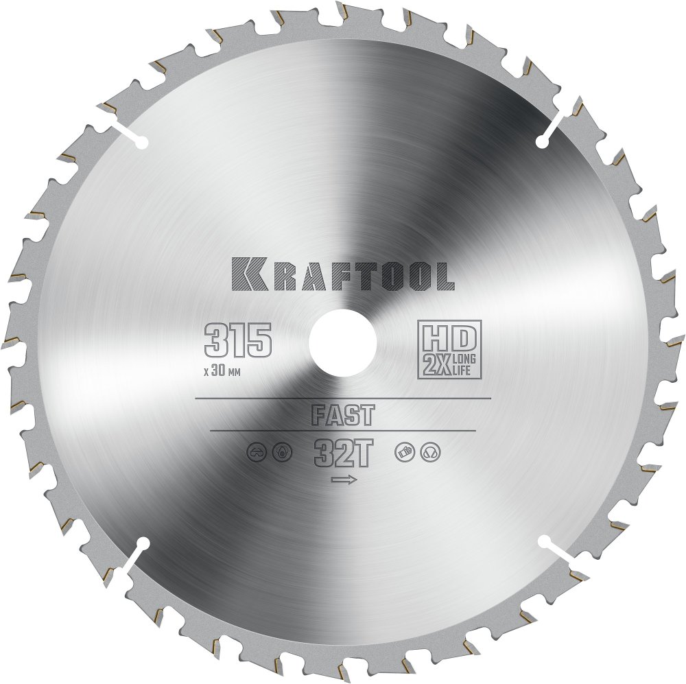KRAFTOOL Fast 315х30мм 32Т, диск пильный по дереву