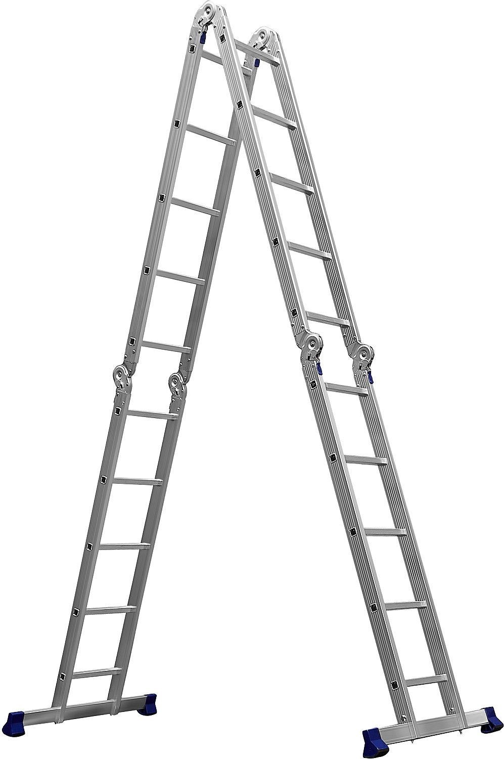 СИБИН ЛТ-45, 4x5 ступени, алюминиевая, четырехсекционная лестница-трансформер (38853)
