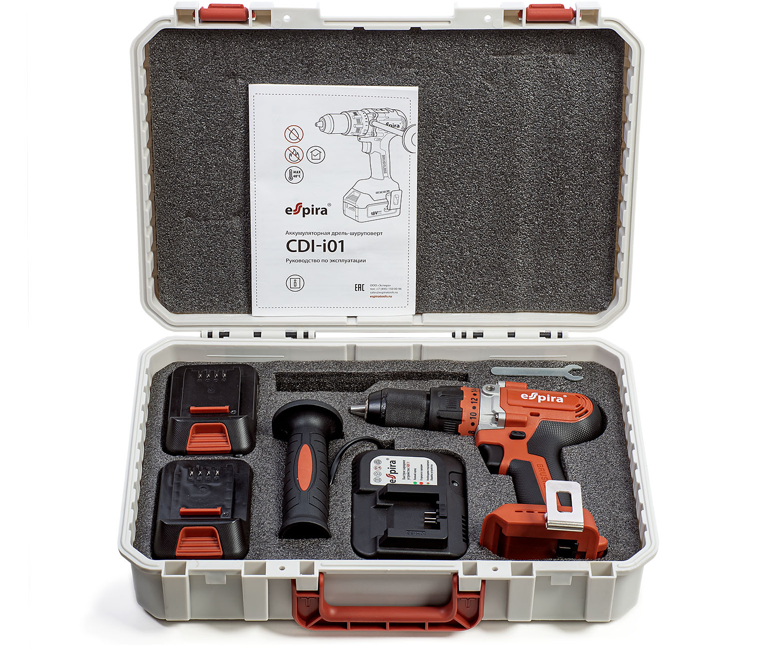 Аккумуляторная дрель-шуруповер Espira CDI-i01