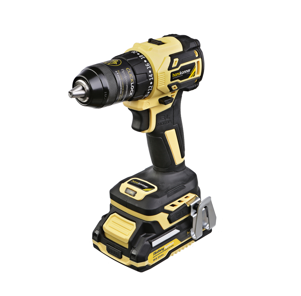 HCD2065BLC Дрель аккумуляторная  б/щ Hanskonner 1BatterySystem