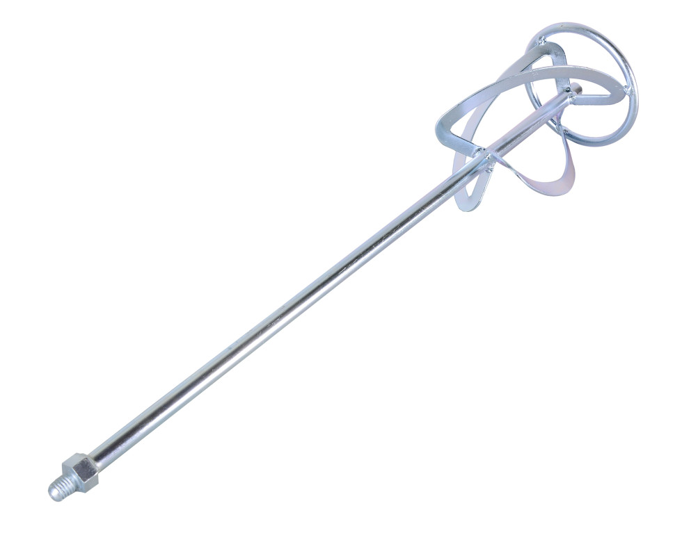 Насадка-миксер оцинкованная Вихрь 120х600 мм, М14 для строительных смесей