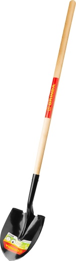 GRINDA 290х215х1500 мм, полотно 1,6 мм, закалено, деревянный черенок высш. сорт, штыковая лопата, тип ЛСГ (421824)