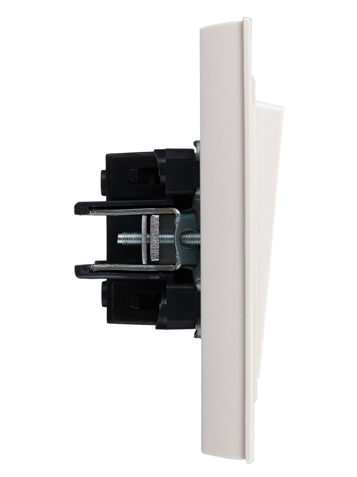 BRITE Выключатель 1-клавишный 10А в сборе ВСР10-1-0-БрЖ жемчуг IEK