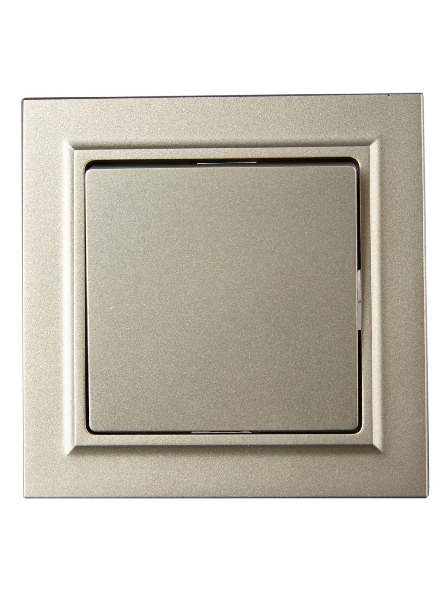 BRITE Выключатель 1-клавишный 10А в сборе ВСР10-1-0-БрШ шампань IEK